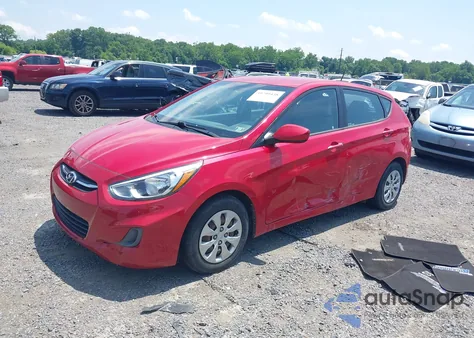 2016 Hyundai Accent Se z USA, uszkodzony, nr VIN KMHCT5AE1GU244573